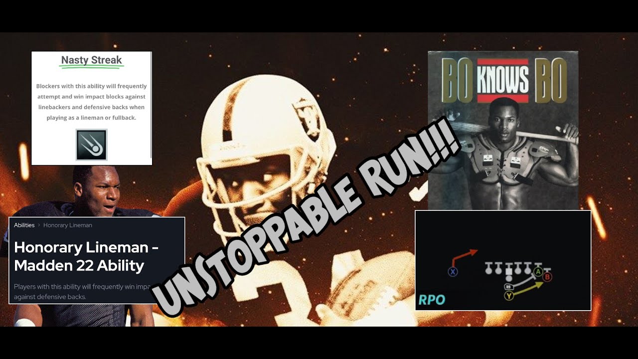 MADDEN 22 UNSTOPPABLE Run Play! How To Abuse BO JACKSON in MADDEN 22! 