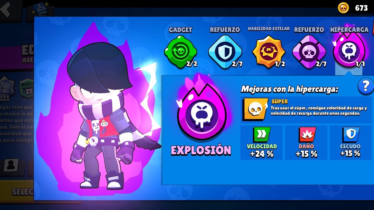 Brawl stars me toca la hipercarga de Edgar en stardrop legendario - YouTube
