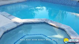 Pebble Aqua Cool with Cobalt Blue Glass