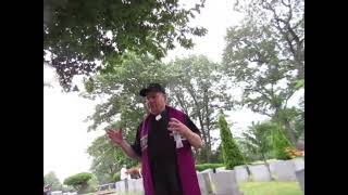 Father FRANK MANN with GREG FISCHER AND ELA LOVE IS STRONGER THAN DEATH   June 2023, Queens, New Yor