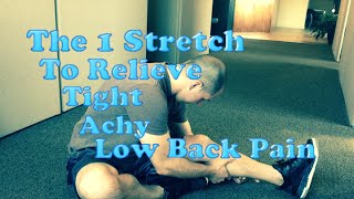 Chiropractic in Amarillo - Clinics in Amarillo TX - The 1 Stretch To Relieve Tight Achy Low Back