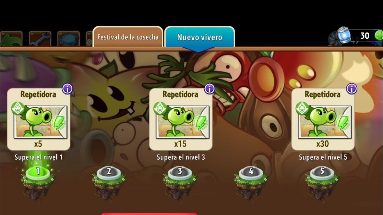 Jugando Plants vs Zombies 2 [El Reto de Repetidora 🥬🔥] - YouTube