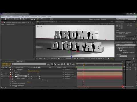 Tutorial After Effects 056 Novedades CS6 Trazado de rayos para composicion en 3D