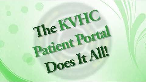 KVHC Patient Portal Promo
