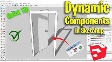 How to Make Dynamic Components in SketchUp 2023  | Onclick Dynamic Door in SketchUp |