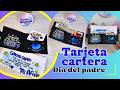 Te enseñó como puedes realizar una TARJETA ESTILO CARTERA para el día del PADRE 💙👴🖤
