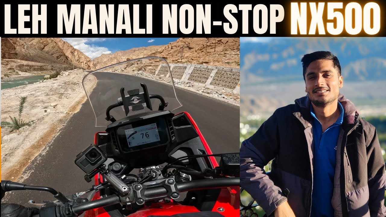 Leh Manali Non Stop ride on Honda NX 500 | Solo Ride | Part 1
