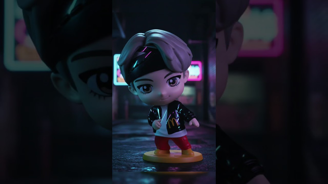 Король улиц BTS Tiny Tan V захватывает город! 🔥 Эпичные фотосессии с игрушками в действии 