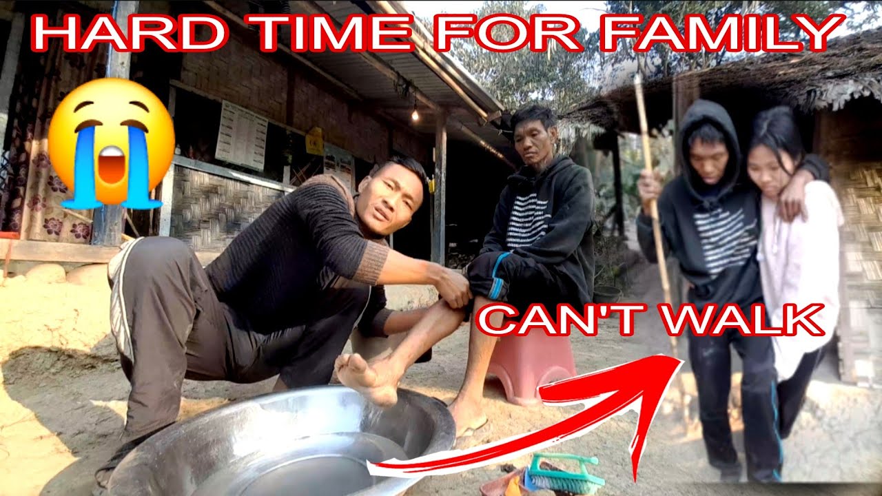 MY DAD IN STRUGGLE CAN'T WALK. 