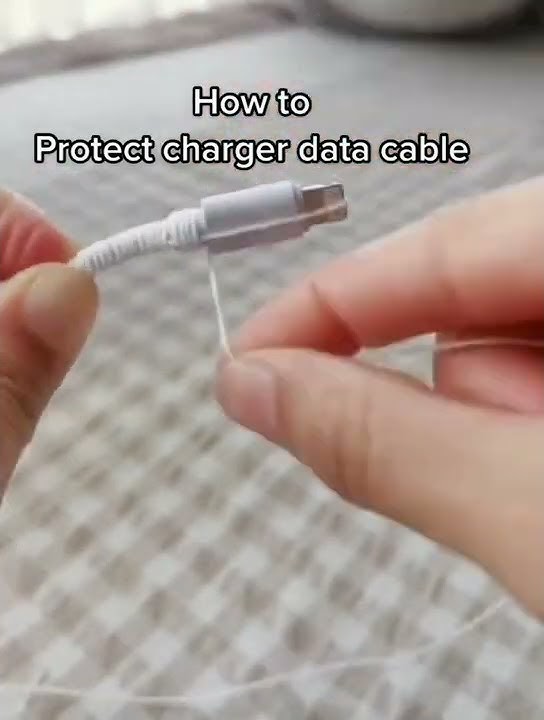 Easy way to protect the charger data cable #shorts