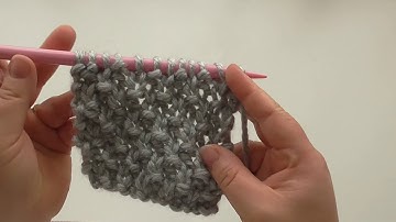 Learn to Knit - Double Moss Stitch (UK)