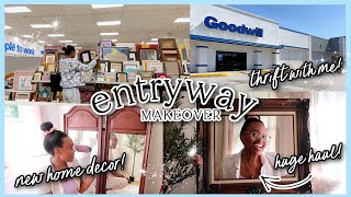 SHOPPING FOR ALL NEW HOME DECOR| Entryway Makeover, Thrifting, New Mirror &amp; HUGE HAUL #FIXERUPPER