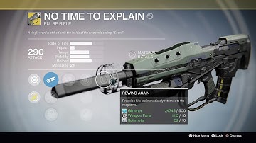 Destiny: How to get No Time to Explain [PART 1]
