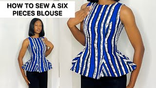 How to Sew a Six Pieces Blouse with a Princess Dart Buster.