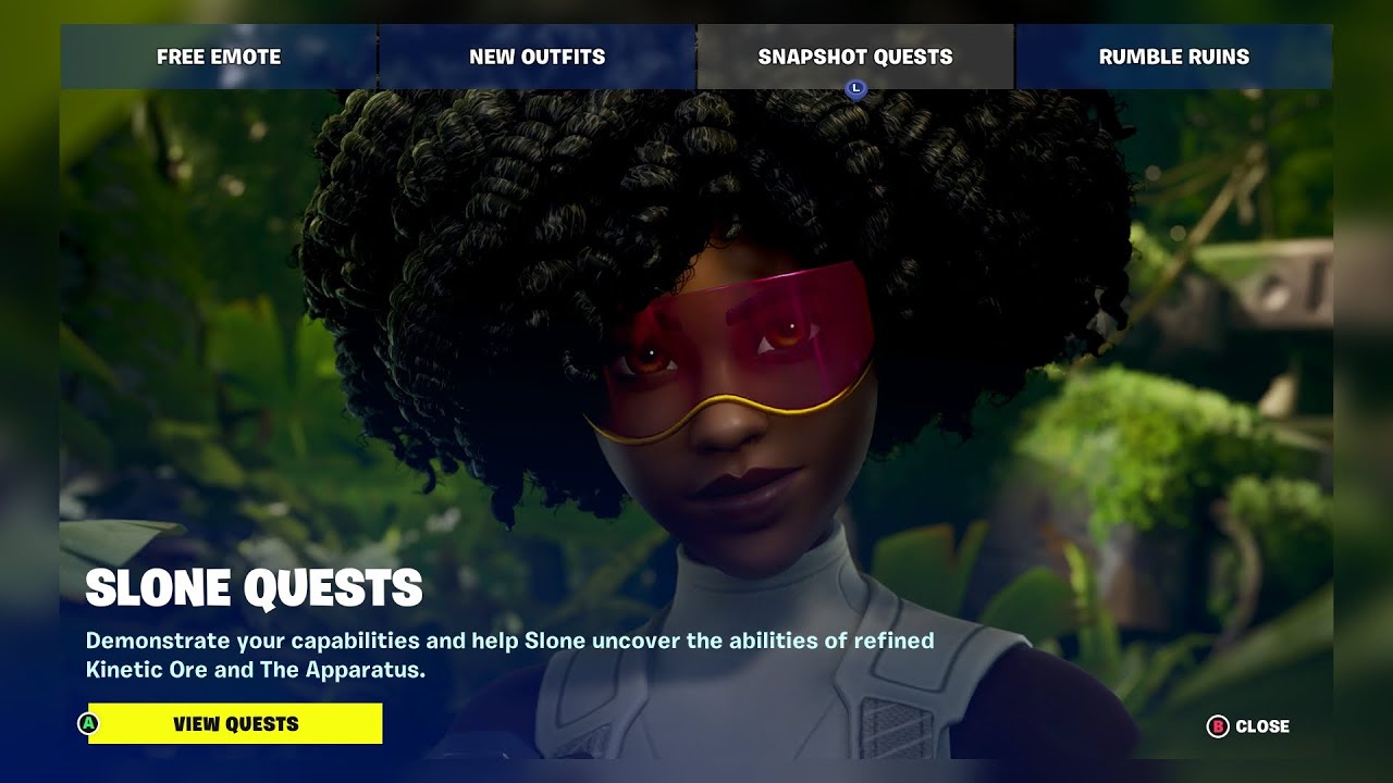 Fortnite Snapshot quests: Slone (complete)