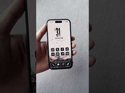 My Clean iPhone Home Screen Setup