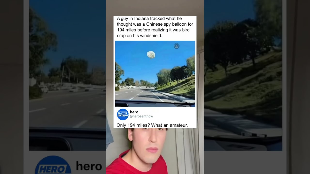 Turns Out It Was On His Windshield