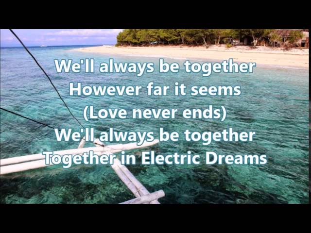 Human League - Together In Electric Dreams (lyrics)