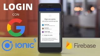 Login con  Google | Ionic 5 / Firebase
