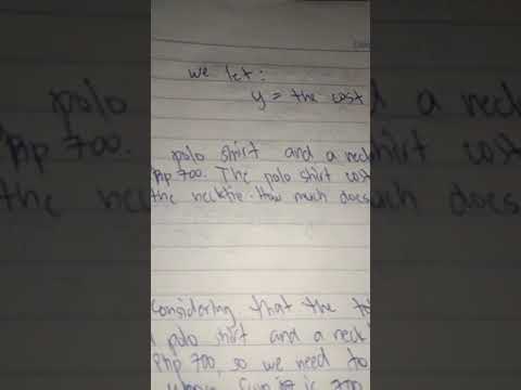 John Michael Montalbo's word problem solving using polya's 4 steps