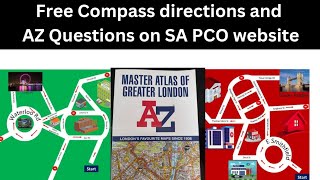 TfL Topographical Test 2023/ free compass direction and AZ Questions / SA PCO Training,PCO Training