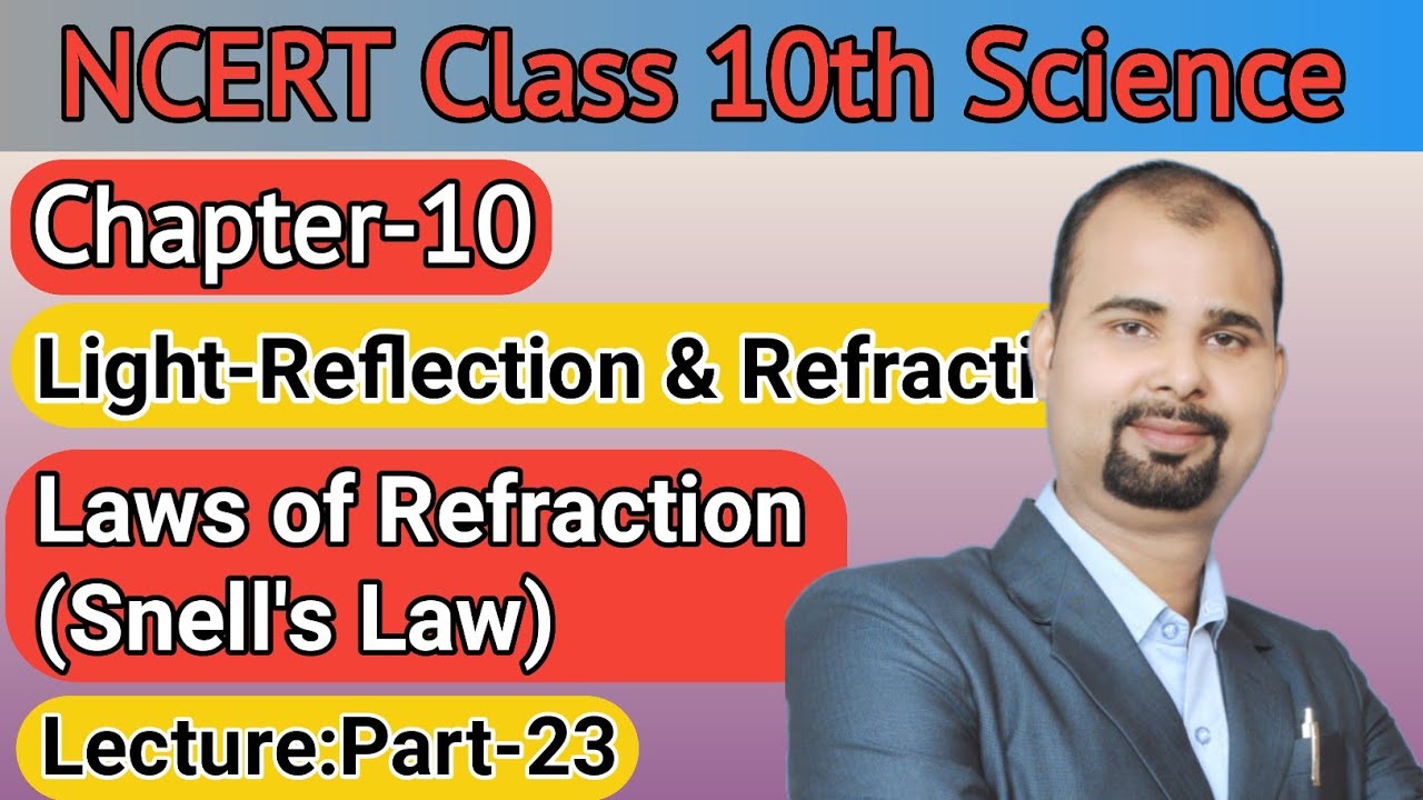 Laws of Refraction(Snell's Law) Chapter10 LightReflection