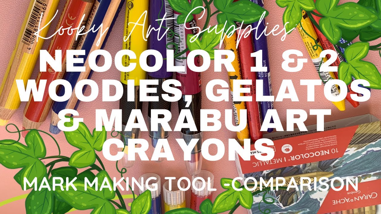 Kooky Art Supplies - Neocolor 1 & 2, Stabilo Woodies, Marabu Art Crayons  and Gelatos