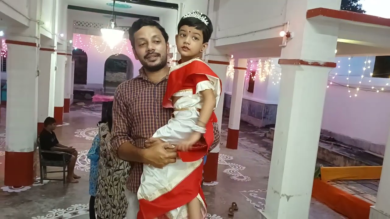 শাড়ি পরে ঠাকুর দেখা|| Durga Puja|| Festival|| Pandel Hopping|| Dasghara|| Vlog|| Fun|| Baby girl