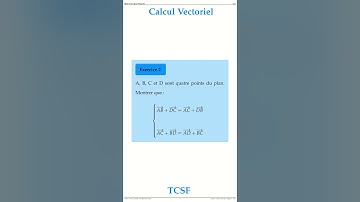 Exercice N2 TCS Serie 2 Le Calcul Vectoriel TCS Maths space2study