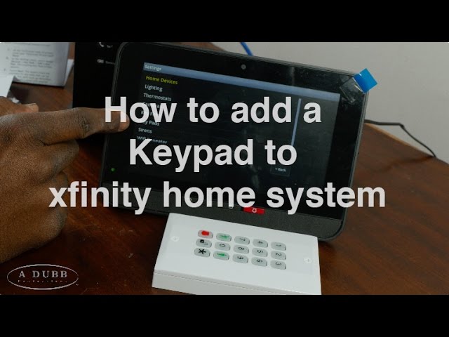 ¿Cómo agrego un teclado a Xfinity Home?