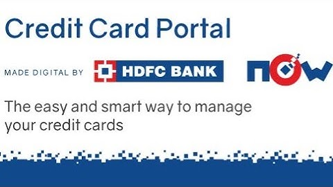 HDFC Credit Card Login Online - Credit Card NetBanking | HDFC Credit Card Login Without Account