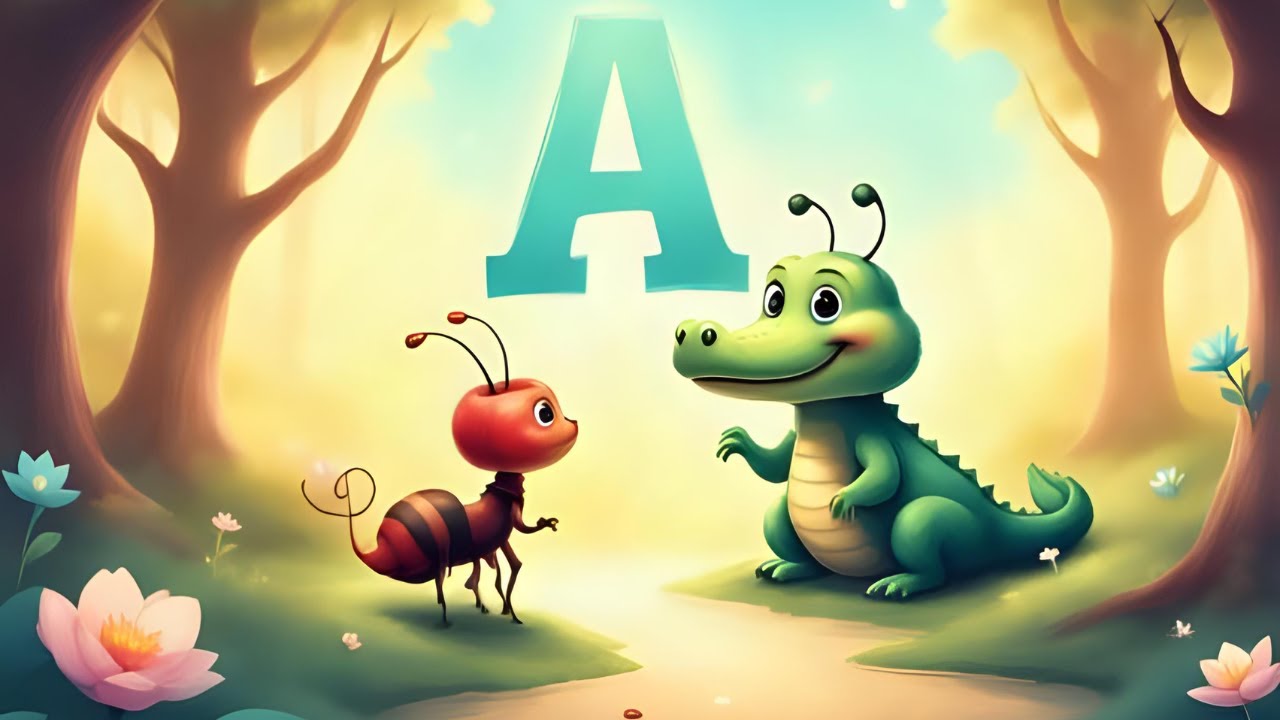 A Song for Kids | A is for Apple, Ant & Alligator 🍎🐜🐊 | ABC Alphabet ...