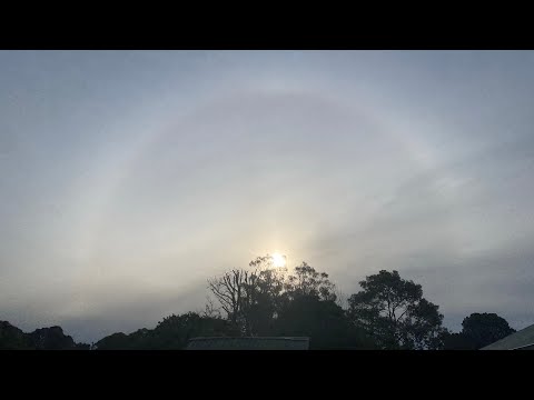 Partial Lunar Eclipse Sunset in Oz.