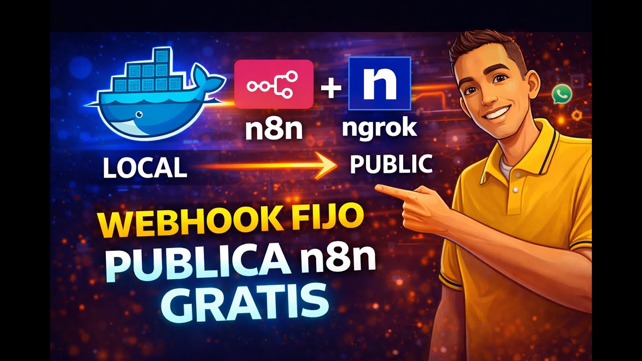 Cómo cambiar la Webhook URL en n8n y Docker Desktop / instalacion de ngrok (Telegram - Google cloud)