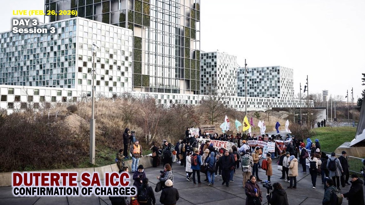 LIVE: DUTERTE SA ICC CONFIRMATION OF CHARGES Day 3 Session 3 (February 26, 2026)
