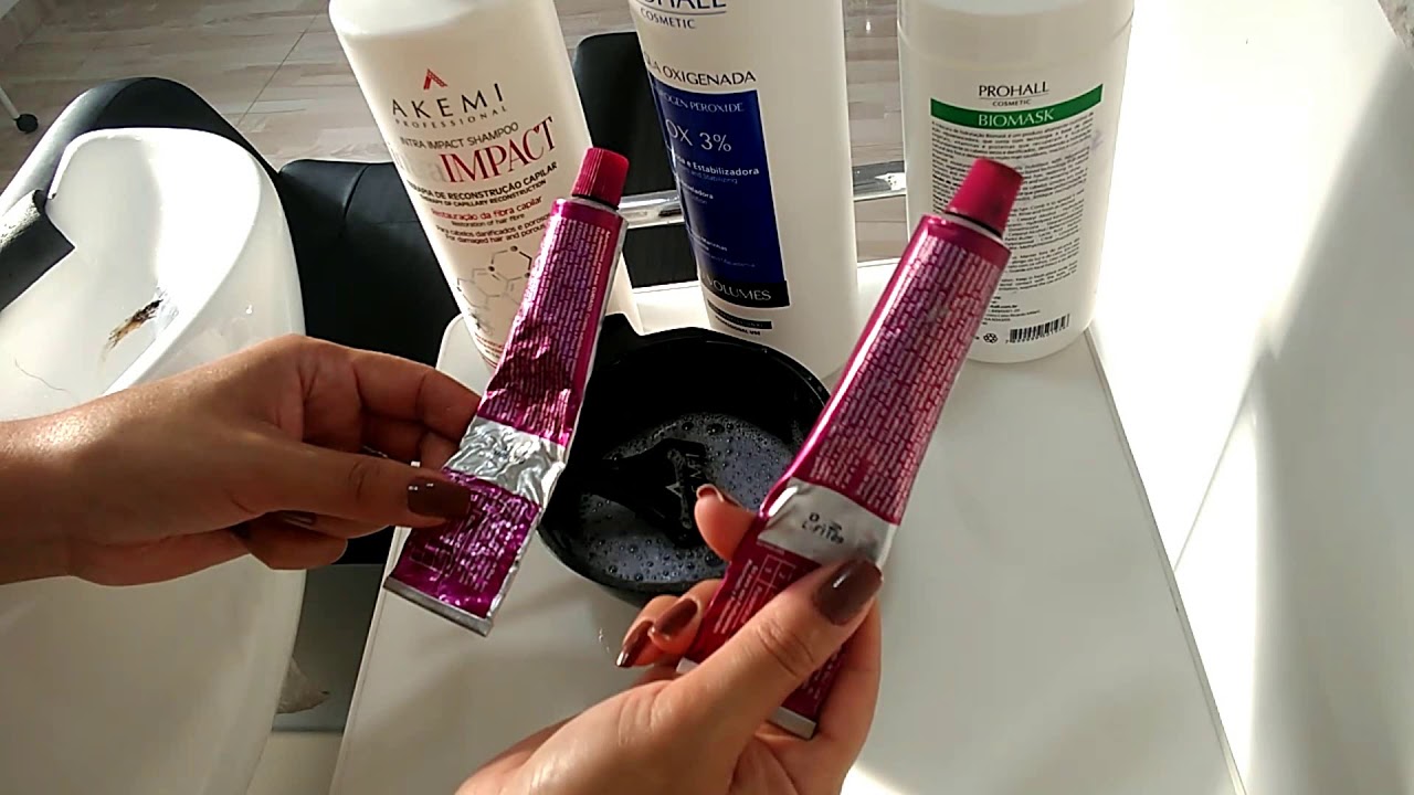 mistura da 01 com shampoo neutralizando o laranja (faça comigo)