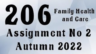 AIOU Code 206 Solved Assignment No.2 Autumn 2022 #aiou #aiousolveassignments