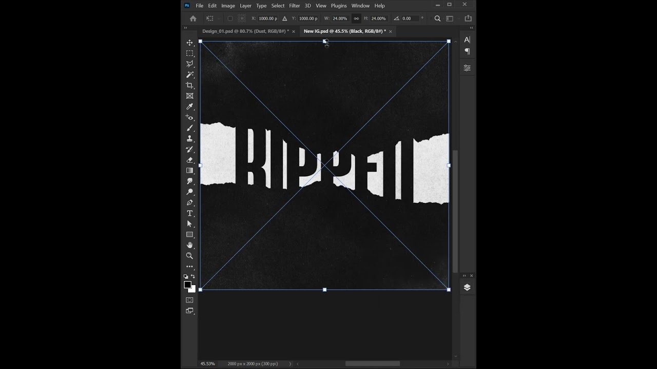 Make Torn Paper Effect in Photoshop 