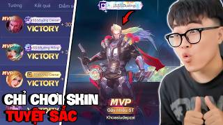 VUX THỬ THÁCH CHỈ CHƠI SKIN TUYỆT SẮC TỪ KIM CƯƠNG LÊN CA...