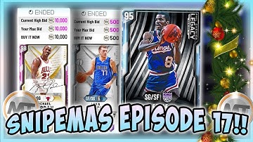 NBA2K20 SNIPEMAS EPI 17 - WE GOT 2 CRAZY DIAMOND SNIPES!! FILTERS ARE HOT AND THE TEAM IS CRAZY NICE
