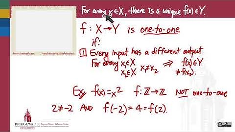 301.1f One-to-One Function definition review