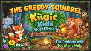 The Greedy Squirrel 🐿️ | Moral Stories for Kids | Kids Moral Stories