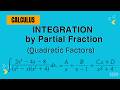 Integration by Partial Fractions (Quadratic Factors) | Step-by-Step Examples | Calculus | MathWise