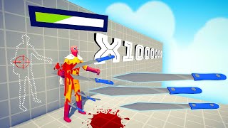 1.000.000 DAMAGE KNIFE 1 vs 1 TOURNAMENT - Totally Accurate Battle Simulator TABS