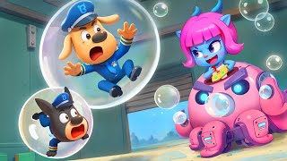 Robot Dino yang Menakutkan 🤖🦖| Pengetahuan Keamanan | Kartun Anak-anak | Kepala Polisi Labrador