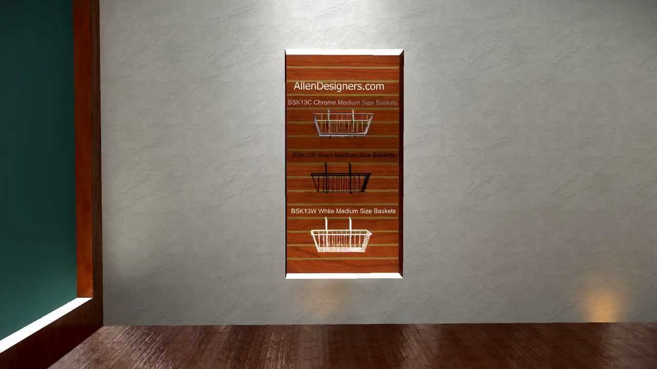 Slatwall Accessories Medium Size Baskets.avi