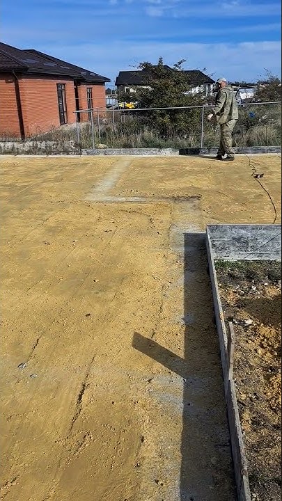 подготовка основания под армирование и заливку бетона плиты на цоколь ...