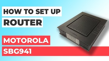 ✅ How to Setup Motorola SBG941 WiFi Router | How to Set Up MOTOROLA SBG941 Modem