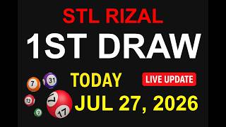 STL Rizal 1st Draw Results - JUL 27, 2026  (LIVE UPDATE)