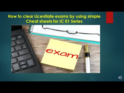 How to prepare for Principle of Insurance  II  iii   exams II Cheat sheet for IC 01 Next chapter